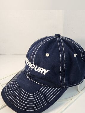 VTG Mercury Outboards  Outdoor Cap Blue Jean Cloth  Strap-back  Ball Cap